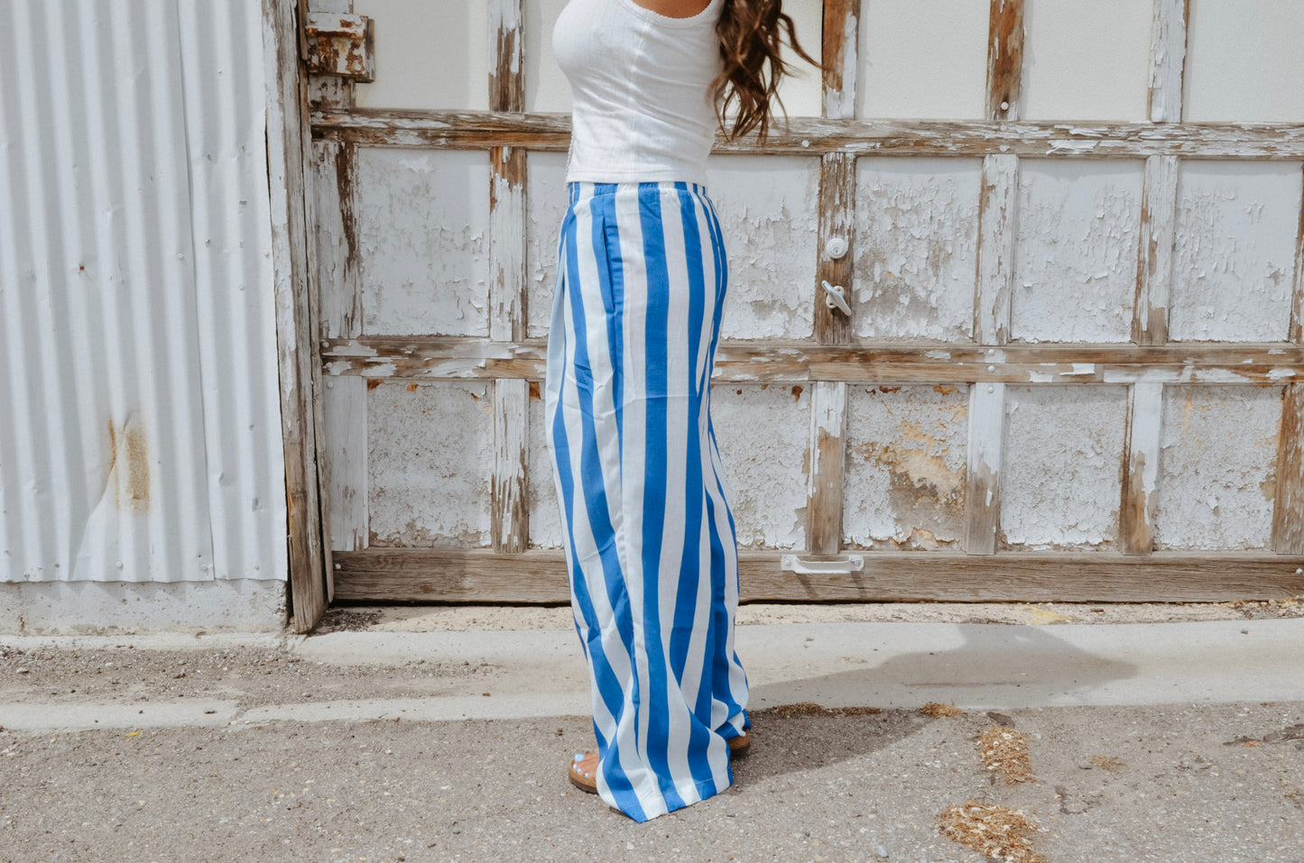 The Capri Striped Trousers