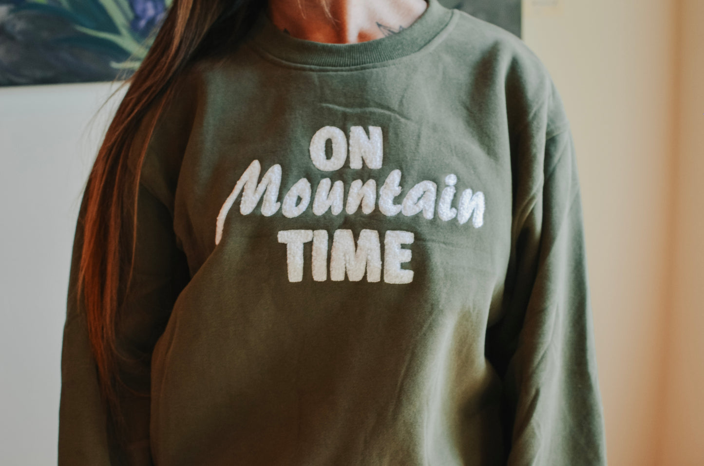 On Mountain TIme Crewneck