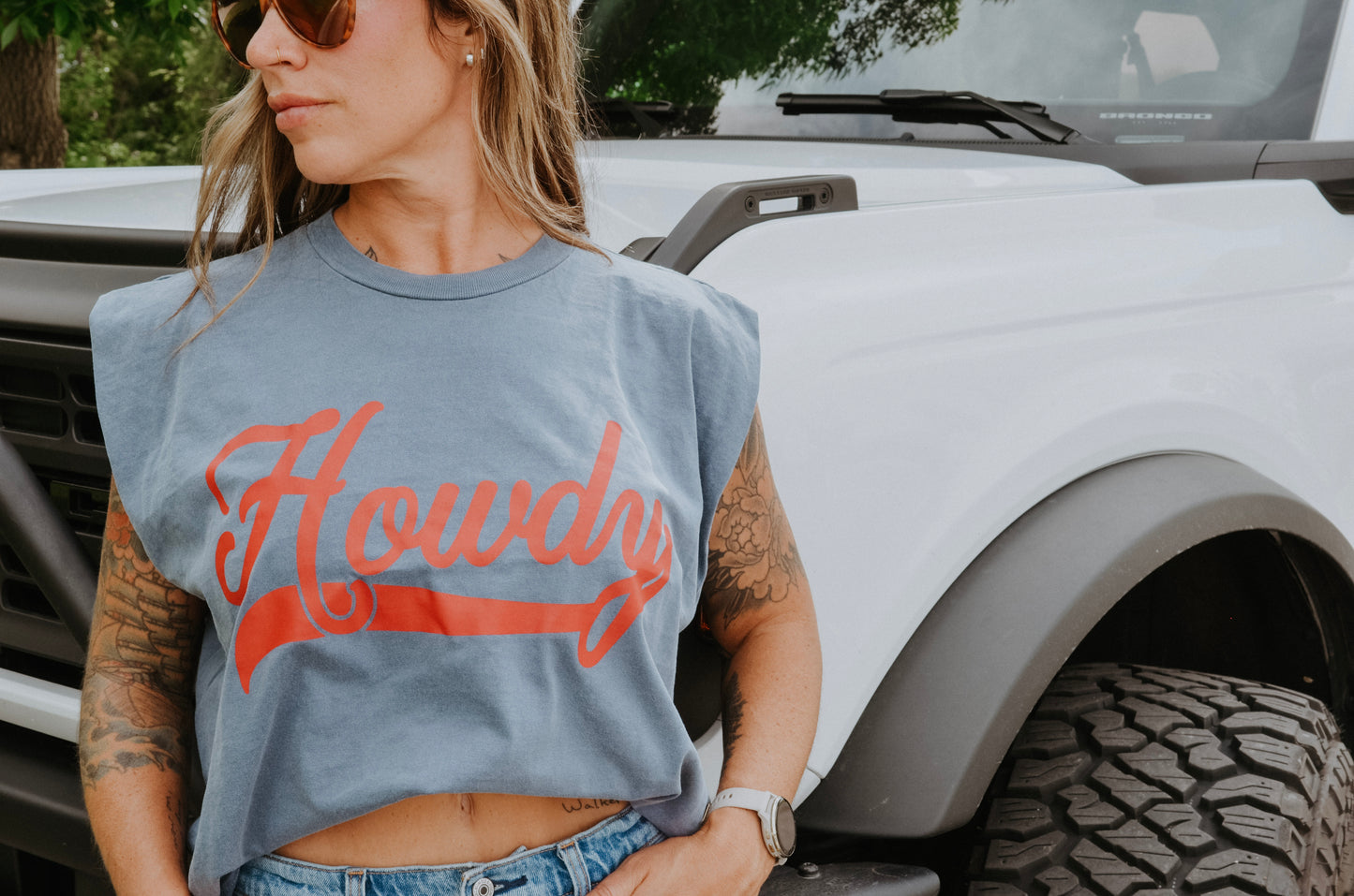 The Howdy Muscle Tee