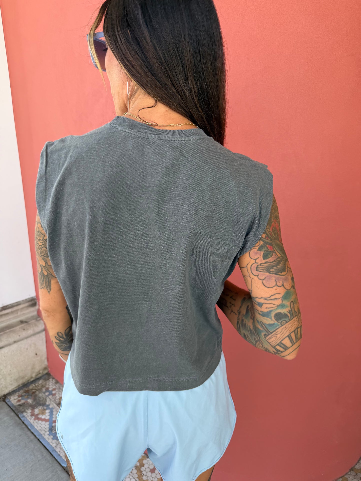 Lake Daze Cropped Muscle Tank