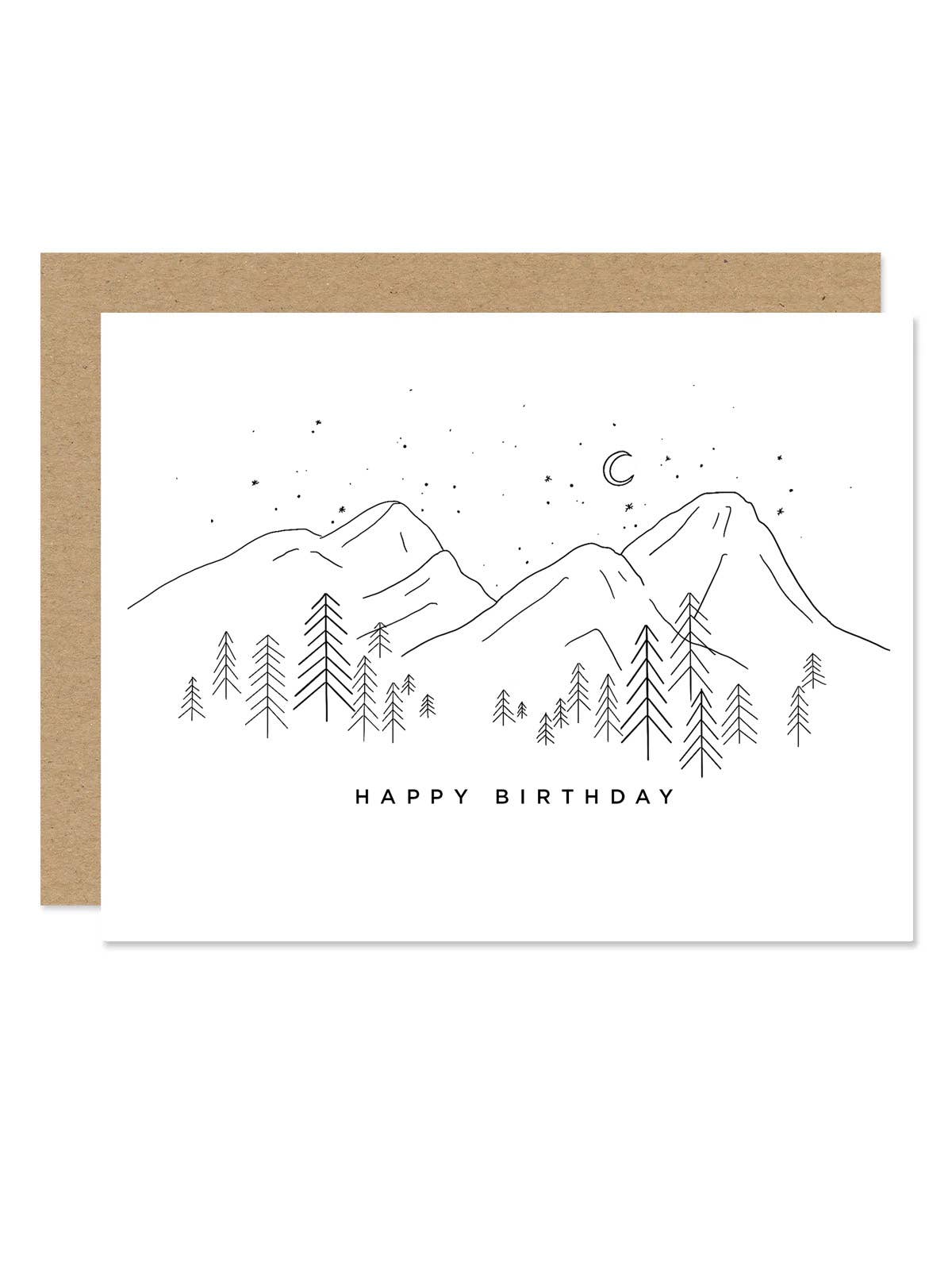 Mountains Birthday Card