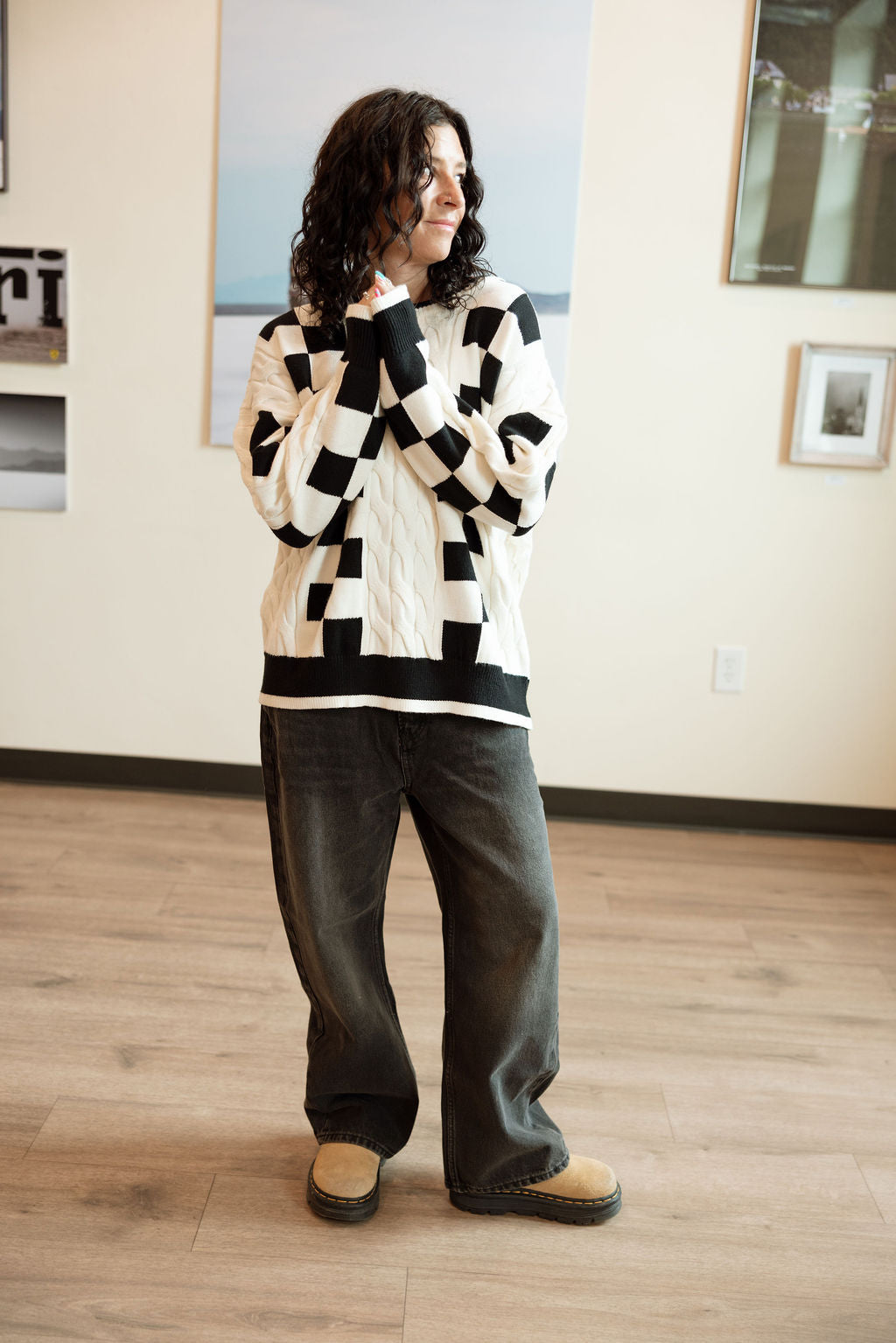 Checkmate Cable Knit Sweater