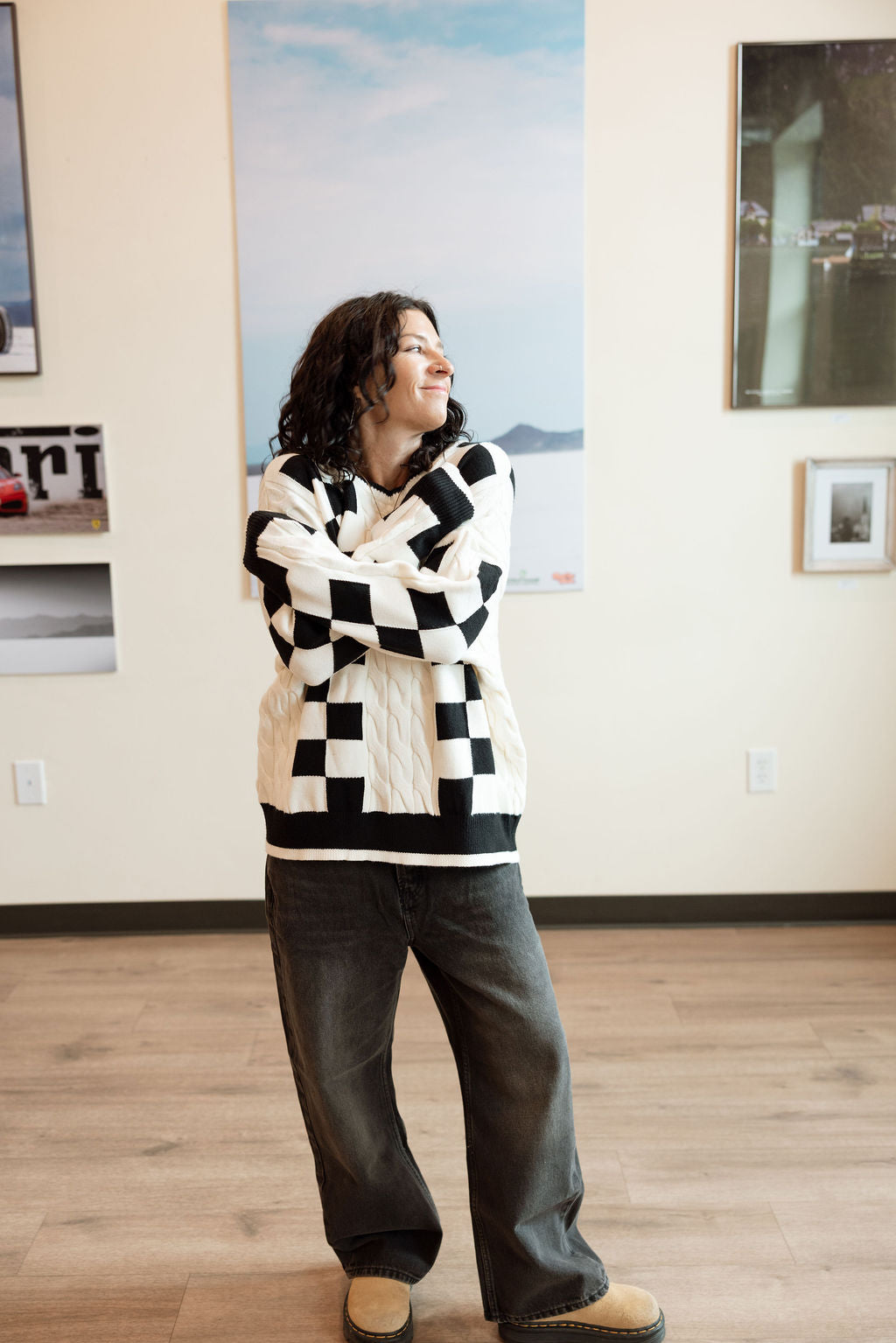 Checkmate Cable Knit Sweater