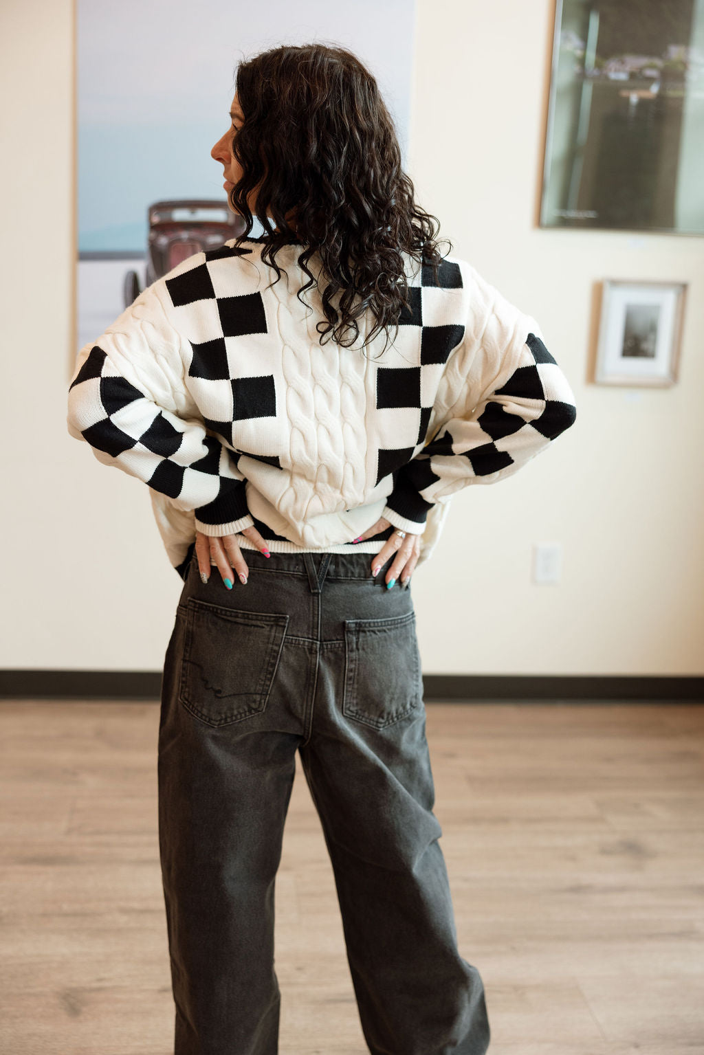 Checkmate Cable Knit Sweater