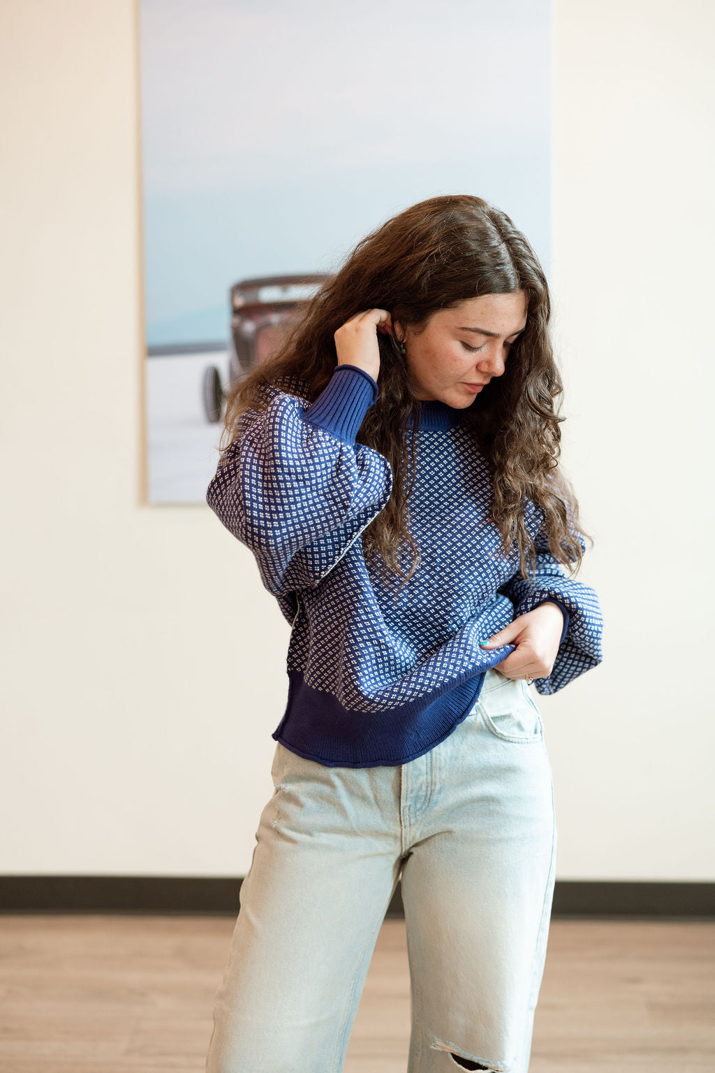 The Indigo Whisper Knit