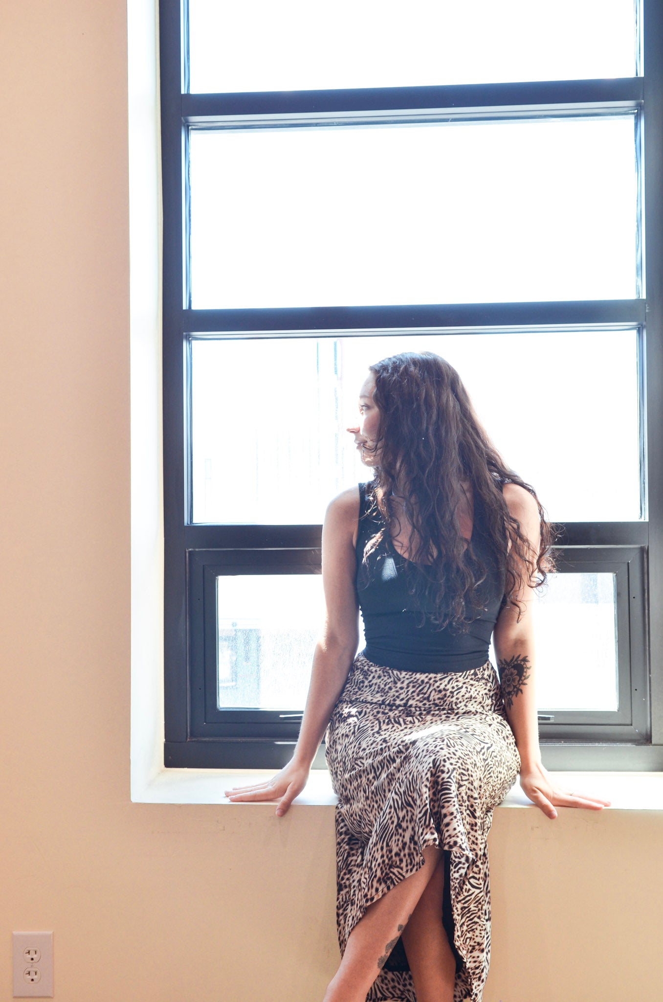 The On the Prowl Slip Skirt