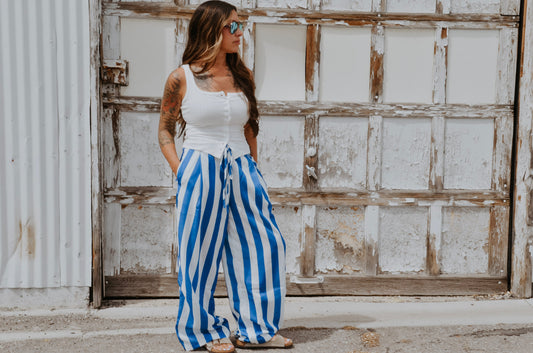 The Capri Striped Trousers