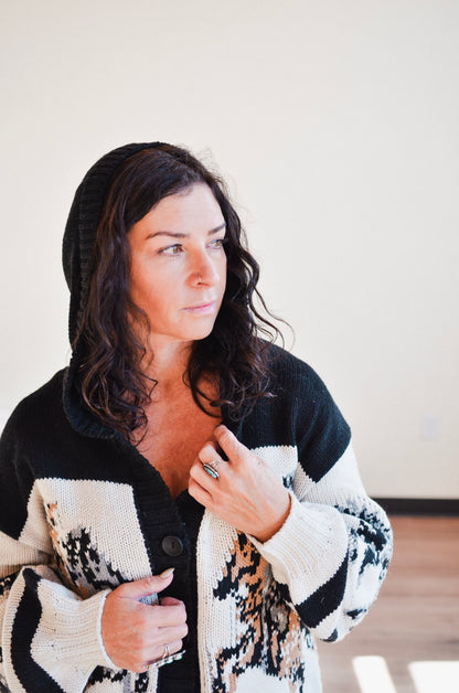 Wild Mustang Horse Cardigan