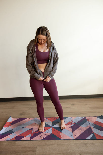 Fleece Hoodie Jacket with Tapered Sleeves