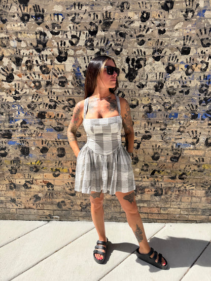 Free People Laurel Plaid Mini Dress