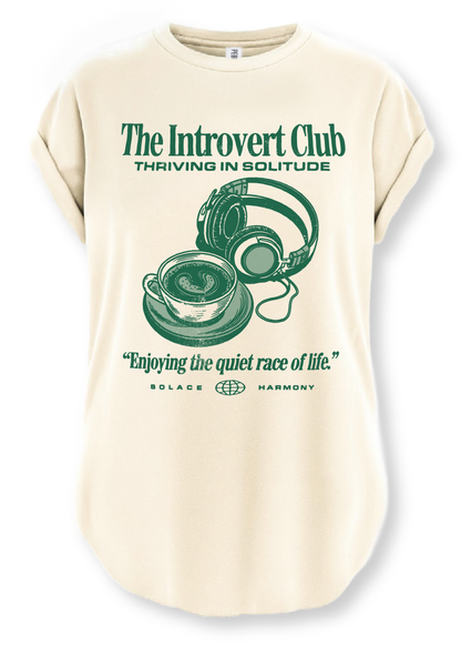 The Introvert Club Side Slit Tee