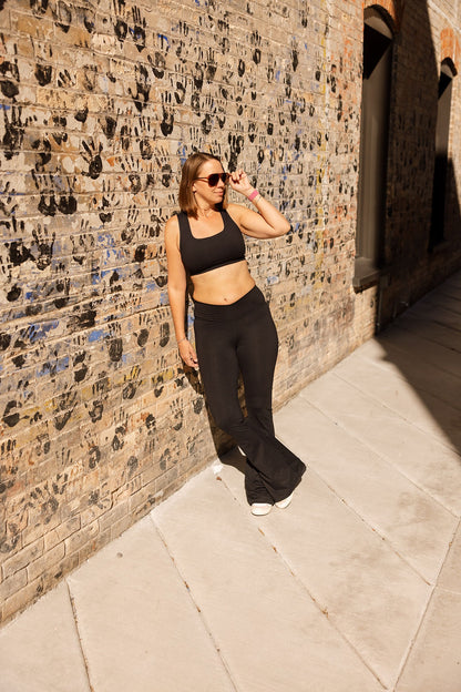 Venice Cloud Light Square Neck Sports Bra