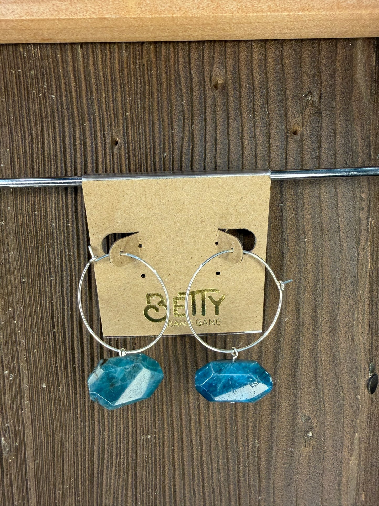 Betty Bang Bang Stone Hoop Earrings