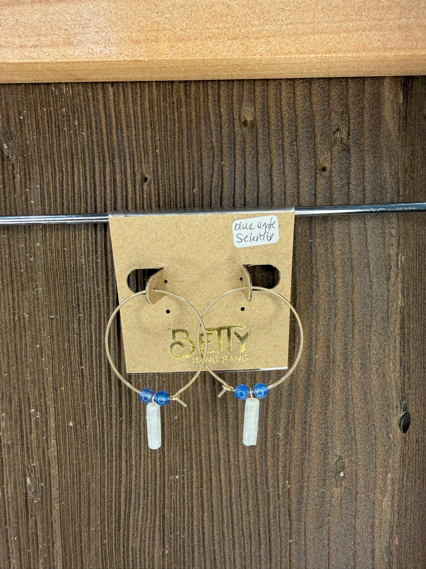 Betty Bang Bang Stone Hoop Earrings