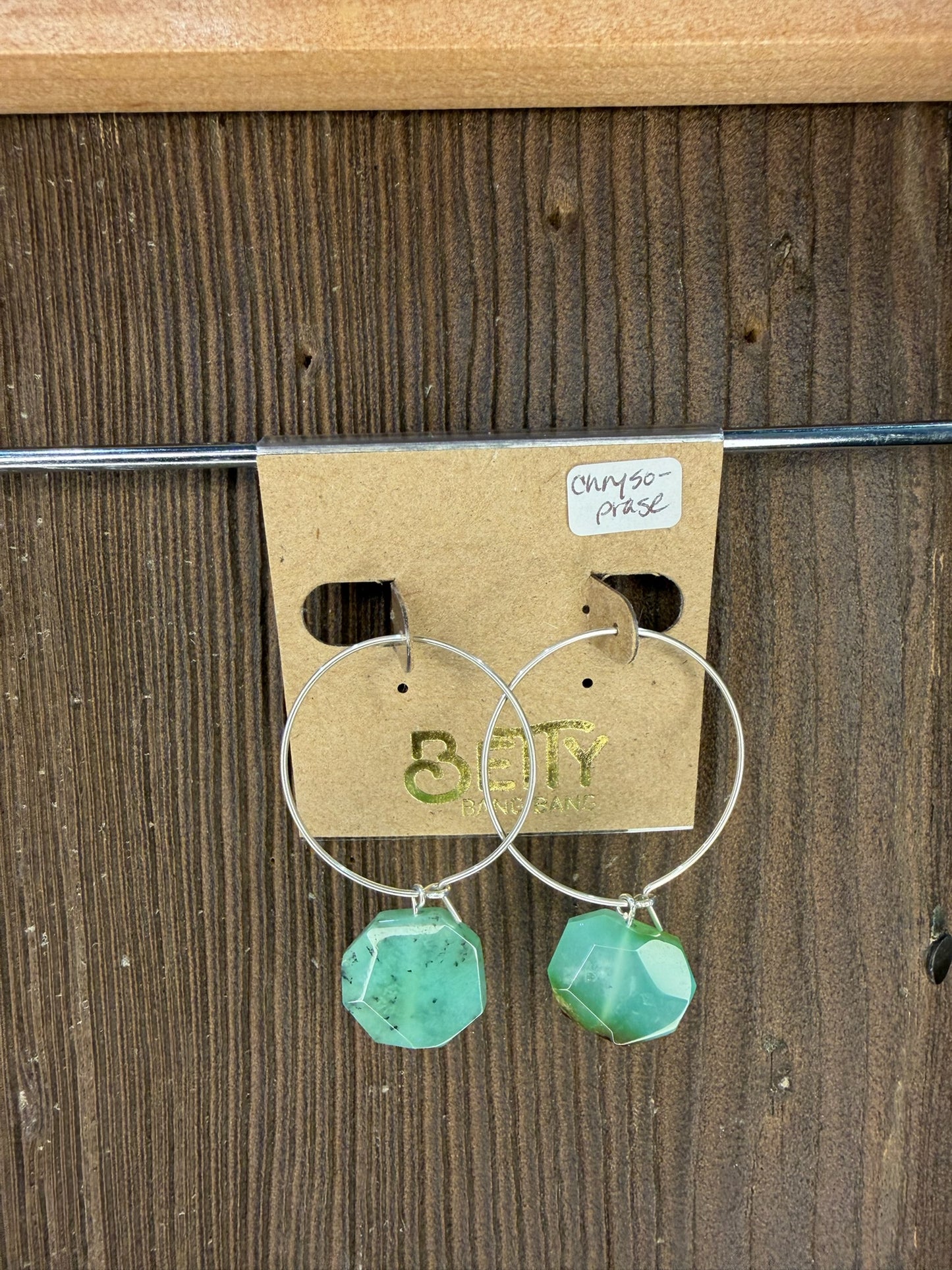 Betty Bang Bang Stone Hoop Earrings