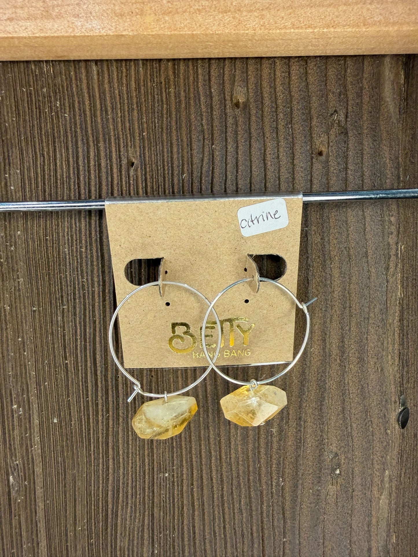 Betty Bang Bang Stone Hoop Earrings