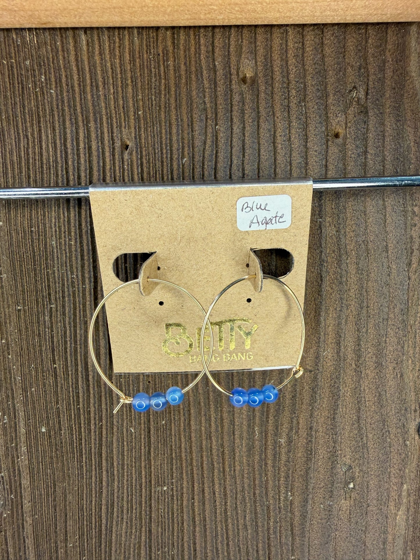 Betty Bang Bang Stone Hoop Earrings