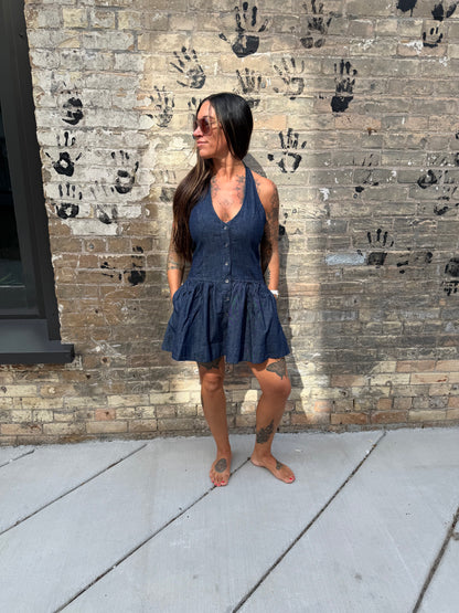 Clean Break Mini Denim Dress