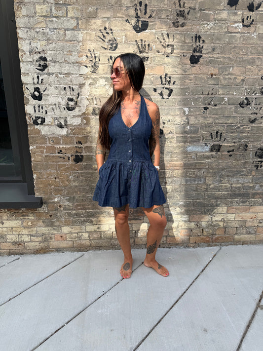 Clean Break Mini Denim Dress