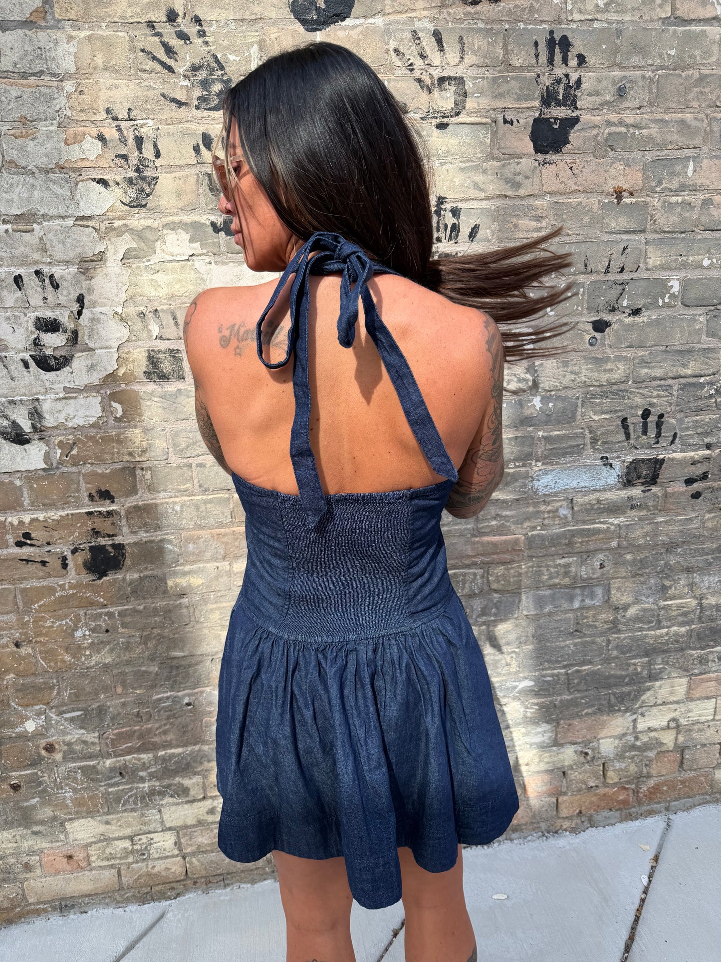 Clean Break Mini Denim Dress