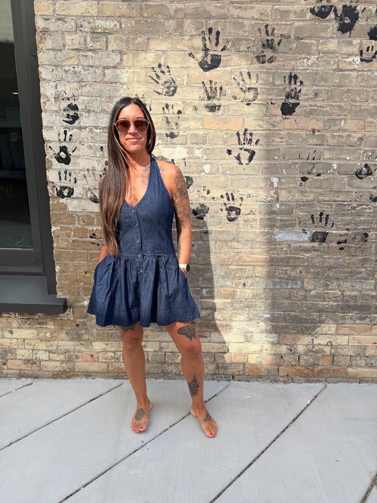 Clean Break Mini Denim Dress