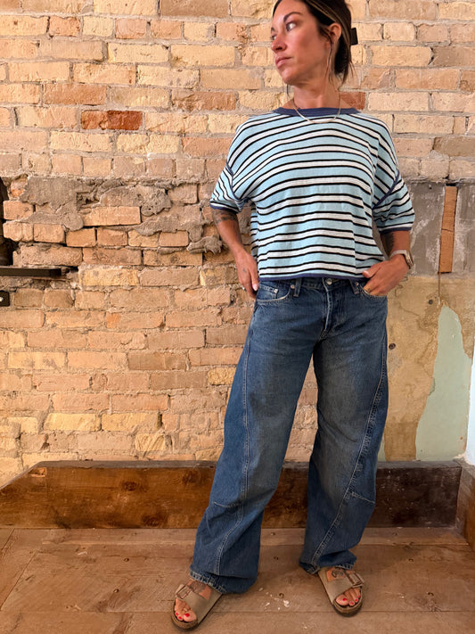 Free People Clean Rugby Tee