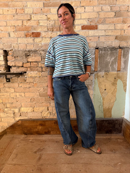 Free People Clean Rugby Tee