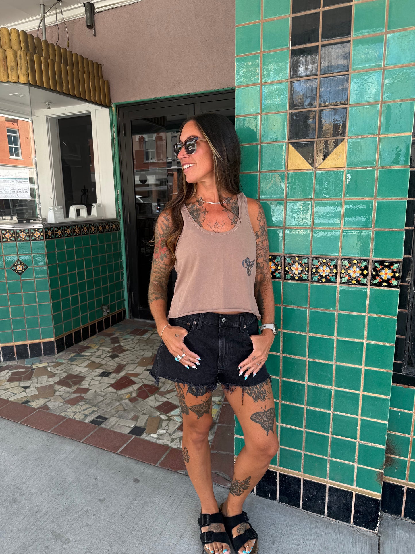 The Cocktail Club Graphic Boyfriend Tank