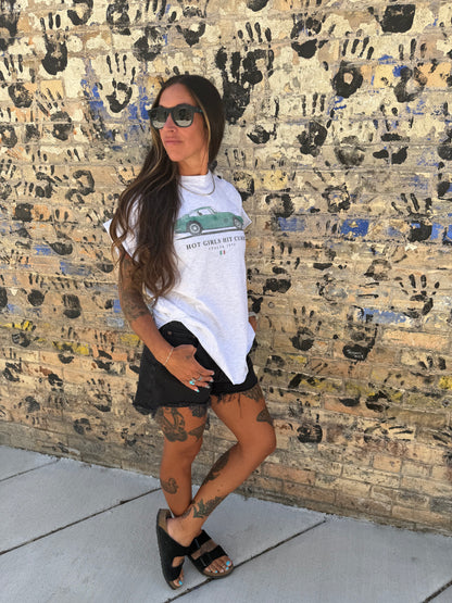 Hot Girls Hit Curbs Side Slit Tee