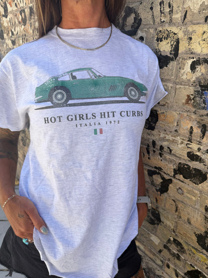 Hot Girls Hit Curbs Side Slit Tee