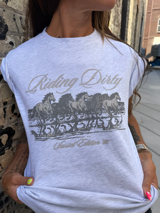 Riding Dirty Side Slit Tee