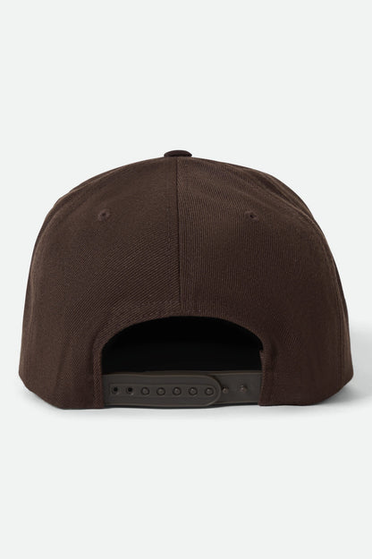 Brixton Oath III Snapback Hat- Brown/Suede