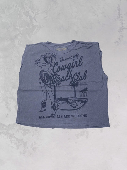 Cowgirl Beach Club Muscle Tee