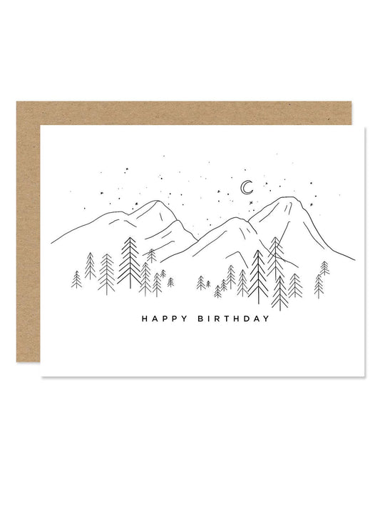 Mountains Birthday Card