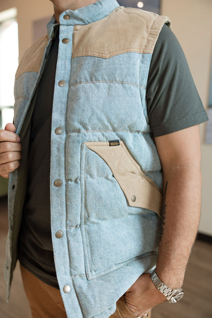 Denim Rounder Vest